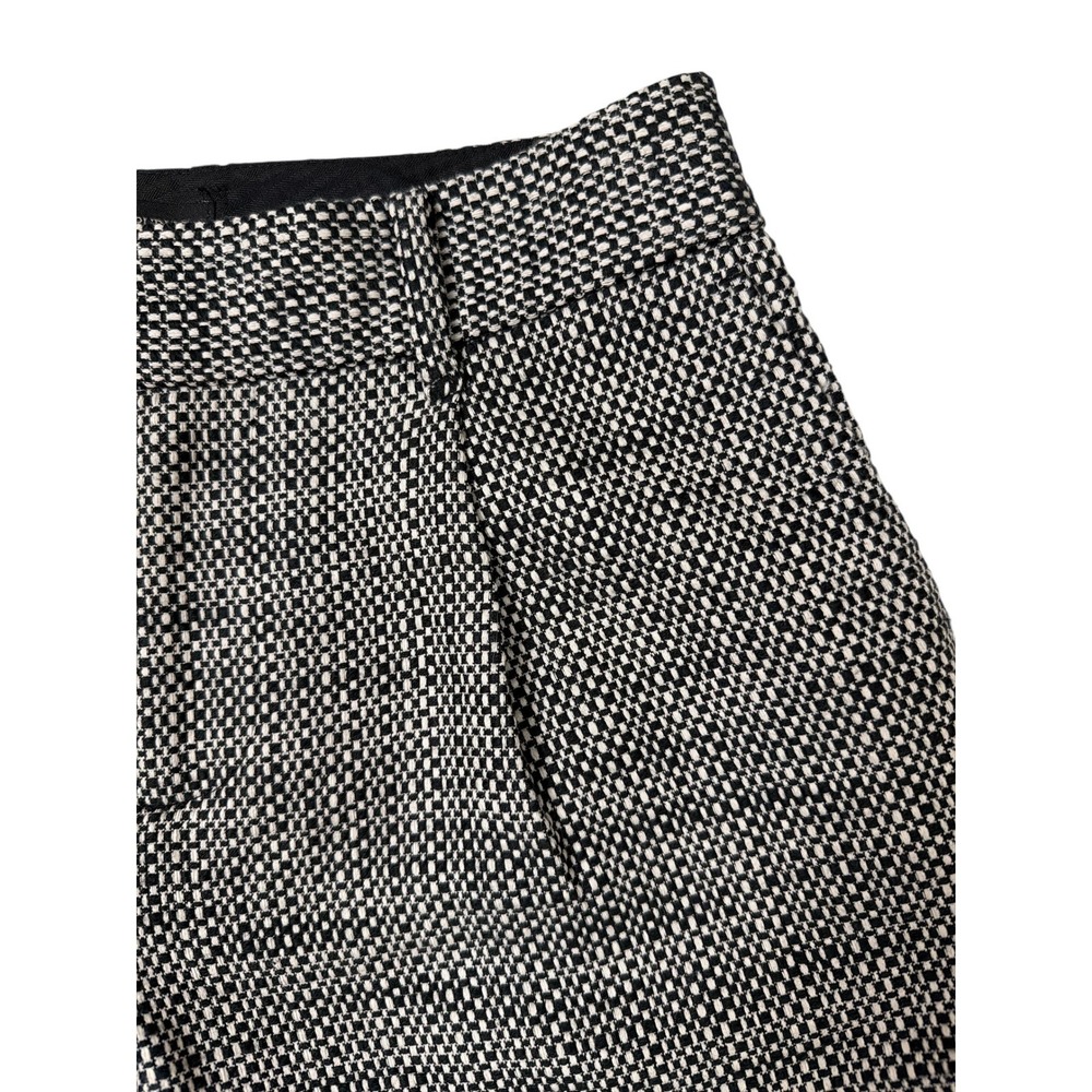 Banana Republic Boucle Shorts Women 0 Petite Black White‎ Tweed Lined Tailored - Picture 10 of 10